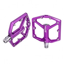 Colcolo Repuesta Colcolo Bicycle Mountain Bike Flat Pedals MTB Cycling 9 / 16 Inch Lightweight Nop-Slip Pedal Purple