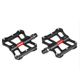 FLAUU Pedales De Bicicleta,Pedales Planos Ultraligeros De Aleación De Aluminio Antideslizantes Duraderos para Bicicleta De,Adecuados para Bicicleta De Montaña BMX 9/16 Pulgadas Bicicleta,Negro