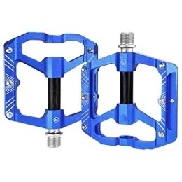 GFHYBP Pedales de bicicleta de montaña GFHYBP Pedales De Bicicleta De Carretera / Montaña, Pedal De Bicicleta De Montaña con Clavos Antideslizantes Extraíbles, 3 Rodamientos Pedales De Bicicleta De Aleación De Aluminio De 9 / 16 ", Azul