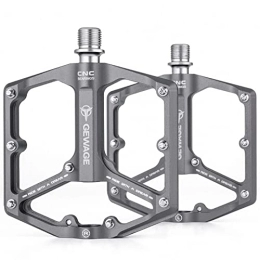 Hudhowks Pedales de bicicleta de montaña Hudhowks Plataforma Bicicleta, Pedal Antideslizante aleación Aluminio para Bicicleta montaña - rodamientos sellados para Ciclismo, rodamientos Alta