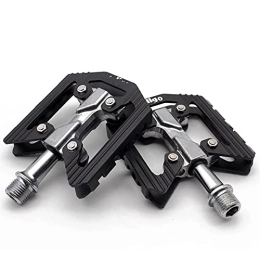 JNXFUZMG Pedales de bicicleta de montaña JNXFUZMG Pedales Aleación de Aluminio Pedales de Bicicleta Rodamientos Ultraligero 248g / Par MTB Montaña Road Bike Pedales Piezas de Bicicleta Pedales KC019 (Color : Black)