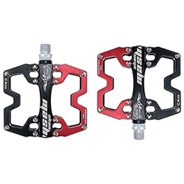 LSRRYD Pedales de bicicleta de montaña LSRRYD Pedales Bicicleta Montaña，Pedales Bicicleta De Aleación De Aluminio Pedal DU 9 / 16" Pulgadas con Antideslizante Pedal para Mountain Bike, Bicicleta BMX, Bici Carretera (Color : Red)