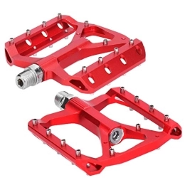 ciciglow Repuesta Pedal de Bicicleta de Montaña JT03, Pedal de Bicicleta Antideslizante, con área de Contacto Más Grande, Adecuado para la Mayoría de Bicicletas Y Bicicletas de Montaña(Rojo)