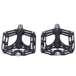 Pedales de Bicicleta de Montaña, Pedales de Bicicleta MTB Impermeable Profesional 1 par Aleación de Titanio con Clavos Antideslizantes para Bicicleta MTB para Bicicleta de Montaña (Negro)