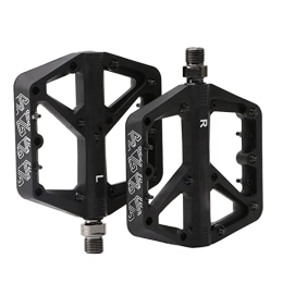 AXOINLEXER Pedales de bicicleta de montaña Pedales de Bicicleta, Pedal de Bicicleta de Montaña con Rodamiento Sellado de Aleación de Aluminio, Pedales de Bici Antideslizantes para BMX MTB, Negro