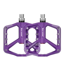 Pedales de Bicicleta, Pedales de Nylon Bellin, Pedales Antideslizantes Multicolores ensanchados universales, adecuados para Viajes, montañismo y Bicicletas-Purple||11.2 * 8.7CM