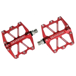 LahAd Pedales de bicicleta de montaña Pedales Mixtos MTB Pedales Bicicleta Pedales Pedales Calapies Adaptador Pedales Automaticos Pedal Bicicleta MontañA por Deporte Al Aire Libre Red, Free Size