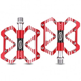 wersdf Pedales de bicicleta de montaña Pedales MTB Plataforma Pedales MTB Bicicleta Mixtos Ciclismo Accesorios BMX Pedales Accesorios de Bicicleta Accesorios para Bicicletas Red, Free Size