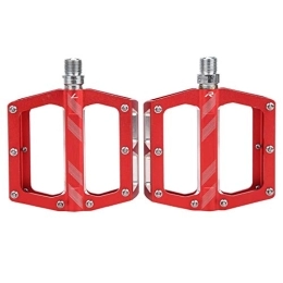 ROMACK Pedales de bicicleta de montaña ROMACK Óptima superficie de alta resistencia para bicicletas de alta resistencia, pedales de bicicleta de plataforma ancha, para bicicletas de carretera, bicicletas de montaña (rojo)