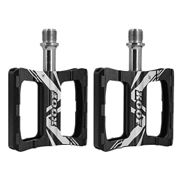 Rubyu-123 Pedales de Bicicleta MTB Pedales ligeros y de Aluminio con Antideslizante Pedales para Bicicleta de Montaña para todo tipo de Bicicletas Negro