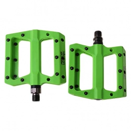 ruiruiNIE Pedales de bicicleta de montaña ruiruiNIE Par de Pedales de Bicicleta de montaña MTB Plataforma de Bicicleta de Fibra de Nylon Ligera Antideslizante Verde