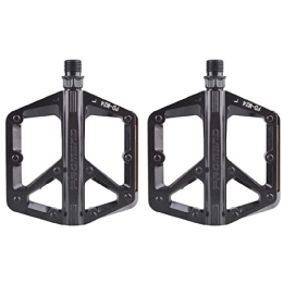 TRIWONDER MTB Pedal de Bicicleta de Montaña Planos de Plataforma de Bicicleta de 9/16 Pulgadas para BMX MTB Bicicleta de Carretera (Negro - Versión 3)