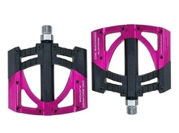 WangQianNan Pedales de bicicleta de montaña WangQianNan Pedal Plataforma MTB Bike 3 rodamientos de Carreras Bicicletas Pedales Ultraligero montaña de la Bicicleta de Pedales Accesorios Repuestos para Bicicletas (Color : Pink)