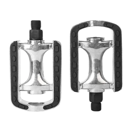 XIWALAI Repuesta XIWALAI Pedales de Bicicleta ultraligeros Pedales de Ciclismo de aleación de Aluminio Anti-Deslizamiento de 14 mm de diámetro de Rosca Road de montaña Pedal de Bicicleta (Color : Alloy Silver)