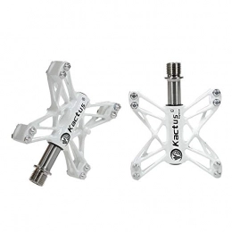 XYXZ Repuesta XYXZ Bicycle Platform Flat Pedal 161G / Pair Ultra-Light Titanium Axle Bicycle Pedal CNC Mountain Pedals Road MTB 6 Bearings Seaded Magnesium Alloy Body BMX (Color : 13 T White)