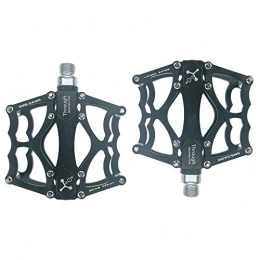 XYXZ Repuesta XYXZ Bicycle Platform Flat Pedal Bicycle Bearing Pedals Mountain Bike Pedals Aluminum Alloy Pedals, Black