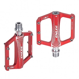 XYXZ Repuesta XYXZ Bicycle Platform Flat Pedal Bicycle Pedal Folding Pedals Aluminium Alloy Flat Bicycle Platform Pedals Mountain MTB Pedals Cycling Road Pedals (Color : Red)
