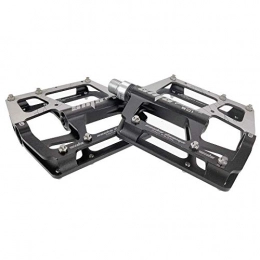 XYXZ Repuesta XYXZ Bicycle Platform Flat Pedal Pedals Outdoor Fashion Mountain Pedals 1 Pair Aluminum Alloy Antiskid Durable Pedals Surface For Road BMX MTB Bike 5 Colors (Sms-901) Pedals (Color : Black)