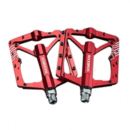 zjyfyfyf Pedales de bicicleta de montaña zjyfyfyf Pedales de Bicicletas Pedales de Ciclismo de Ciclismo de Bicicleta 9 / 16"con Antideslizante Sellado Durable para BMX Universal Bike Bike Road Bike Trekking Bike (Color : Rojo)