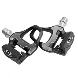 ZYCX123 Repuesta ZYCX123 Pedales cicloturismo Pedal Bicicleta de Carretera Pedales de Metal Auto Bloqueo de aleación de Aluminio para Shimano SPD Sistema Negro Piezas de la Bici