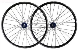 OMDHATU Repuesta 26 Pulgadas Bicicleta de montaña V-Brake / Freno de Disco de Doble Uso Juego de Ruedas Buje Delantero 2+Trasero 2 rodamientos sellados Cierre rápido de Cassette para 8-10 velocidades (Color : A)