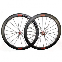 EVERAIE Repuesta EVERAIE Juego de Ruedas de Carbono Clincher Road Wheelset 3K Twill Bicycle Carbon Wheels Ruedas de Bicicleta