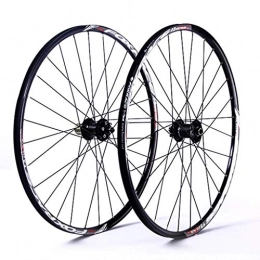 ZHTY Repuesta Juego de ruedas de MTB para ruedas de bicicleta de 26 "y 27, 5 pulgadas Rueda delantera y trasera de doble pared Llanta de aleación Cojinete sellado Freno de disco QR 1610g 7-11 Velocidad Cassette Hub