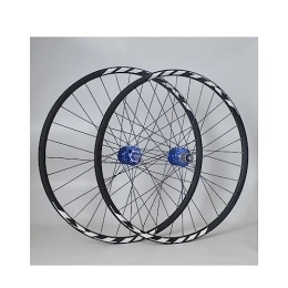 KLWEKJSD Repuesta Juego De Ruedas para Bicicleta De Montaña 24 / 26 / 27.5 / 29'' Doble Capa Llanta De Aleación De Aluminio Freno De Disco QR Ruedas MTB Bujes 32H para Cassette De 8-12 Velocidades (Color : Blue, Size : 29