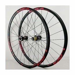 OMDHATU Ruedas de bicicleta de montaña Juego De Ruedas para Bicicleta De Montaña De 27, 5 Pulgadas Llantas con Freno De Disco Bujes con Rodamientos Sellados Soporta Cassette De 8-12 Velocidades Eje Pasante (Color : C)