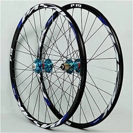 ZECHAO Ruedas de bicicleta de montaña ZECHAO Pasta de Ruedas de Bicicleta de montaña 26 / 27.5 / 29in, Rueda de Bicicleta aleación de Aluminio de Doble Pared MTB Borde QR Freno de Disco 32h 7-11 Velocidad Wheelset (Size : 27.5inch)