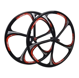 ZFF Repuesta ZFF 26 Pulgadas Ciclismo Juego De Ruedas Aleación Magnesio MTB Pared Doble Borde Liberación Rápida Freno De Disco Híbrido Bicicleta Montaña Ruedas 7 8 9 10 Velocidad (Size : Spin)