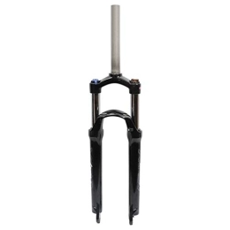 aiNPCde Tenedores de bicicleta de montaña aiNPCde 26" Montaña Bicicleta Horquilla de Suspensión, 1-1 / 8" Primavera Amortiguador Bloqueable Aleación de Aluminio Viaje: 100mm - Negro