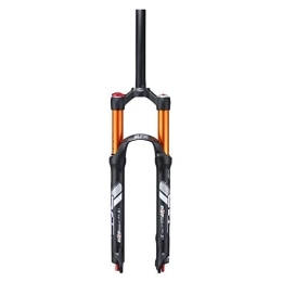 aiNPCde Tenedores de bicicleta de montaña aiNPCde Bicicleta de Montaña Bike Horquilla de Suspensión MTB 26"27, 5", Aire, 100 mm, 1-1 / 8", QR, Bloqueo Manual, Ajuste de Amortiguación, Tenedor Frontal (Color : Black-1, Size : 26 Inches)