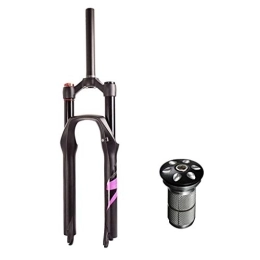 aiNPCde Tenedores de bicicleta de montaña aiNPCde Montaña Horquilla Delantera de Bicicleta 26 Pulgadas 27, 5 Pulgadas 29 Pulgadas de Suspensión Amortiguador 120MM Viaje Bloqueo Manual Horquilla de Aire (Color : Pink, Size : 27.5 Inches)