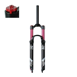 aiNPCde Tenedores de bicicleta de montaña aiNPCde MTB Tenedor de Aire Suspensión 26 / 27.5 / 29 Pulgadas, Bicicleta de Montaña Frente de Bicicleta 9 Mm QR con Ajuste de Rebote Manual Bloqueo / Bloqueo Remoto Tubo Rojo