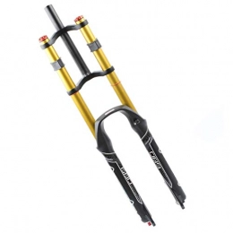 AISHANG Tenedores de bicicleta de montaña AISHANG XC Offroad Mountain Bicicleta Suspensión Horquilla Aleación De Aluminio 26 27.5 29 Pulgadas 1-1 / 8, Doble Hombro Amortiguación Ajustable Frentes MTB Horquilla De Bicicleta