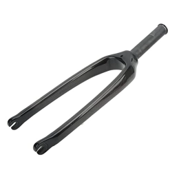 AMONIDA Tenedores de bicicleta de montaña AMONIDA Horquilla Delantera de Carbono, Horquilla Delantera Fija para Bicicleta de Montaña de 4, 76 Pulgadas, Tubo Recto de 28, 6mm, Tubo Superior de 20 Pulgadas para Bicicleta Plegable