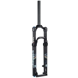 CHICTI Tenedores de bicicleta de montaña CHICTI Horquilla De Suspensión Control De Hombro 26 / 27.5 Pulgadas Bicicleta De Montaña Ultraligero Aleación De Magnesio Choque Amortiguador 100mm Repuestos (Color : Black, Size : 26inch)