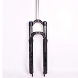 DZGN Tenedores de bicicleta de montaña DZGN Horquilla de suspensión de Bicicleta 26"27, 5" MTB Horquilla del Acelerador Control de Hombro Luz Aleación de magnesio 1-1 / 8"Recorrido 100 mm, Negro, 27, 5 Pulgadas