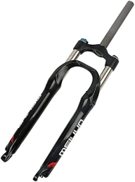 SJPQZDDM Tenedores de bicicleta de montaña Fahrrad Federgabel Mountainbike Gabel 26 pulgadas Ultralight Aleación de aluminio Control de Hombro Mountain Bike Suspensión Mecánica Bicicleta Amortiguador Amortiguador Forks Ajustar el tubo recto Ho