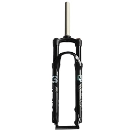 HOOKSSK Tenedores de bicicleta de montaña HOOKSSK Horquilla de suspensión MTB de 26 / 27.5 / 29 pulgadas, horquilla de suspensión de aleación de 100 mm, horquilla delantera de bicicleta de montaña, bloqueo manual, negro, 26 pulgadas