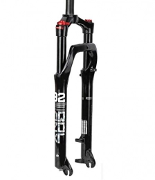 ZHTY Tenedores de bicicleta de montaña Horquilla de bicicleta con suspensión neumática de 26 pulgadas, horquilla de bicicleta de nieve MTB, recorrido de 1-1 / 8 ", 115 mm para espaciado de cubo de neumático de 4, 0", horquilla de suspensió