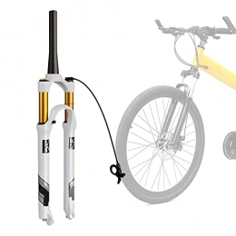 TBJDM Repuesta Horquilla de Bicicleta de aleación de magnesio, Ajuste de Rebote 26 / 27.5 / 29in Horquilla Delantera de Bicicleta MTB 120 mm de Recorrido