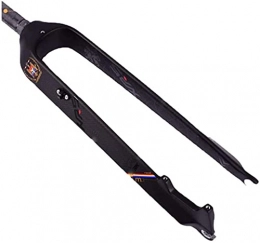 LIUSHENGFUBH Tenedores de bicicleta de montaña Horquilla de Bicicleta MTB Forks Bifurcación de bicicleta ultralige MTB Suspensión Tenedor 3K Fibra de carbono completo Bicicleta Biki Biki Tenedor rígido Matt Black Mountain Bike Fork 26 / 27.5 / 29e