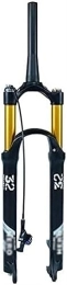 JKAVMPPT Tenedores de bicicleta de montaña Horquilla de suspensión de bicicleta de 26 / 27, 5 / 29 pulgadas, suspensión de horquilla de montaña de aire, horquilla de Gas MTB de 120mm, horquilla delantera de bicicleta de tubo recto / cónico ( Color :