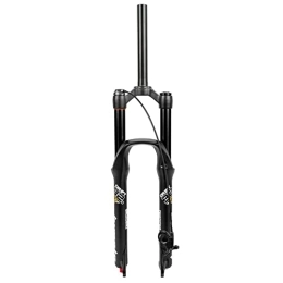 ITOSUI Tenedores de bicicleta de montaña Horquilla de suspensión neumática para bicicleta de montaña de 26 / 27, 5 / 29 pulgadas, horquilla delantera MTB, ajuste de amortiguación de 120MM, freno de disco QR de control de línea de 1-1 / 8" para XC