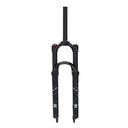 HerfsT Repuesta Horquilla De Suspensión Neumática para Bicicleta De Montaña MTB, Horquillas Delanteras De Aleación De Aluminio De 1-1 / 8"para Bicicleta De 26 / 27, 5 Pulgadas - Naranja / Negro