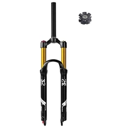 HerfsT Repuesta Horquilla Delantera Air MTB de 26 / 27, 5 / 29 Pulgadas, Recorrido de 140mm, Horquilla Recta / cónica de 1-1 / 8 "para Bicicleta de montaña, Ajuste de Rebote, Freno de Disco QR 9mm