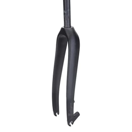 ALBARAY Repuesta Horquilla delantera de bicicleta, horquilla delantera de coche de carretera de fibra de carbono T800, horquilla de tubo recto for bicicleta de montaña, horquilla ligera for bicicleta ( Color : Black )