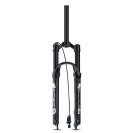 NESLIN Tenedores de bicicleta de montaña Horquilla para Bicicleta De Montaña, con Sistema De Amortiguación Ajustable, Adecuada para Bicicleta De Montaña / XC / ATV, 26IN-Straight-télécommande -Noir